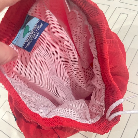 Properly Tied Red Swim Trunks - Picture 8 of 11